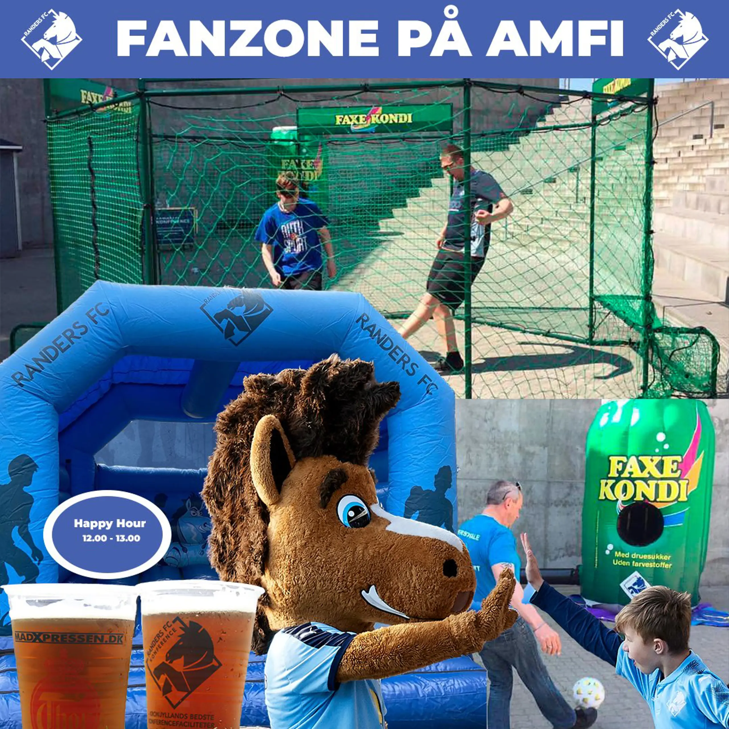 Fanzone på AMFI før top6 kamp mod IF